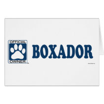 Boxador Blue Greeting Card