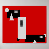 Boxcar Modern Art Poster Print