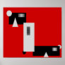 Boxcar Modern Art Poster Print