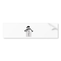 boxed snowman bumper stickers by nickicle1 boxed snowman bumper stickers