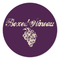 Boxed Wineau stickers by winetee Boxed Wineau stickers