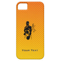 Boxeo amarillo-naranja iPhone 5 carcasa