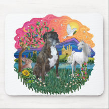 Boxer (Brindle-natural) Mouse Pads