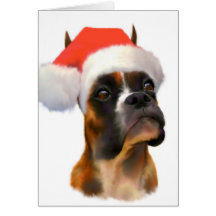 Boxer Christmas Card