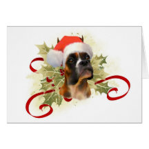 Boxer Christmas Card