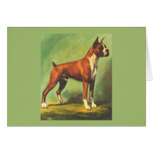 Boxer Christmas Greeting Card