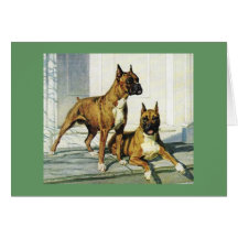 Boxer Christmas Greeting Card