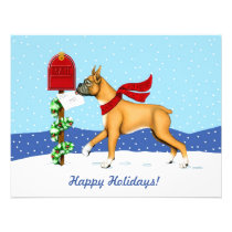 Boxer Christmas Mail invitations