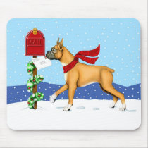 Boxer Christmas Mail mousepads
