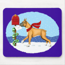 Boxer Christmas Mail mousepads