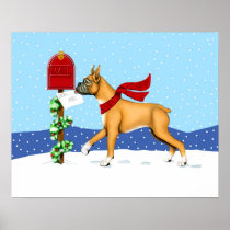Boxer Christmas Mail posters