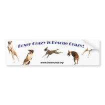 Boxer Crazy Bumpersticker - Air Abby by BoxerCrazy Boxer Crazy Bumpersticker - Air Abby
