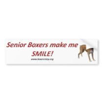 Boxer Crazy Bumpersticker - Senior by BoxerCrazy Boxer Crazy Bumpersticker - Senior