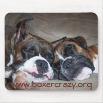 Boxer Crazy Mousepad - Snooze by BoxerCrazy Boxer Crazy Mousepad - Snooze