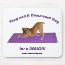 Boxer Crazy Mousepad - Yoga by BoxerCrazy Boxer Crazy Mousepad - Yoga