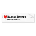 Boxer Crazy Rescue Bumper Sticker - DYO bumper stickers by BoxerCrazy Boxer Crazy Rescue Bumper Sticker - DYO bumper stickers