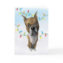 Boxer (Cropped) Christmas card