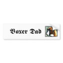 Boxer Dad bumper sticker bumper stickers