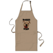 Boxer Dad dog Long Apron