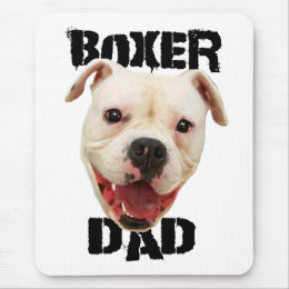 Boxer Dad dog Mousepad