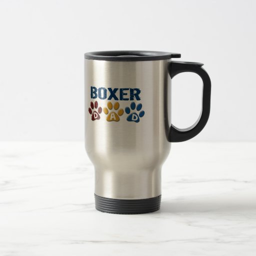 BOXER DAD Paw Print 1 Mugs