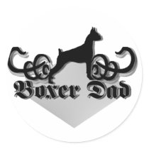 Boxer dad sticker