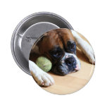 Boxer Dog Button