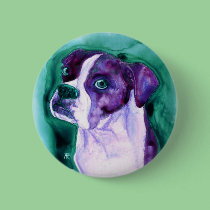 Boxer Dog Button - "Not Me" buttons