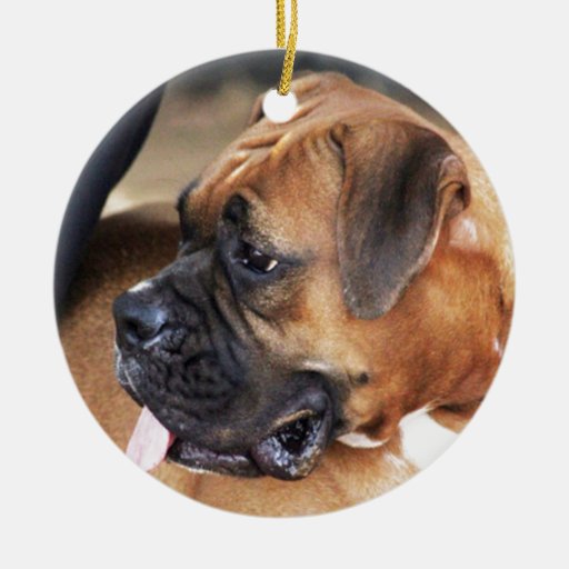 Boxer Dog Ceramic Ornament Zazzle