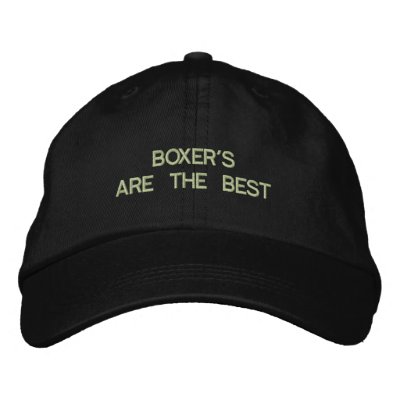 Boxer Dog Embroidered Hat Boxer Dog Embroidered Hat
