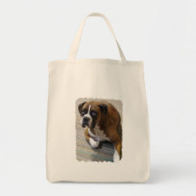 Boxer Dog Environmental Tote Bags