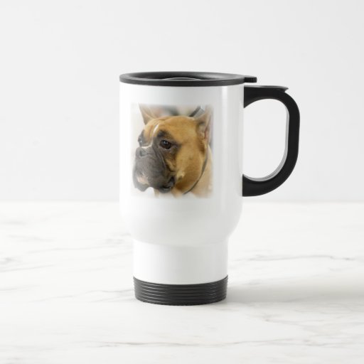 Boxer Dog Face Travel Mug
