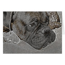 Boxer Dog Greeting Card