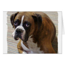 Boxer Dog Greeting Card