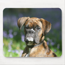 Boxer Dog Headshot Mousepads