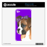 Boxer dog iphone 4/4s skin decals for iPhone 4S
