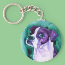 Boxer Dog Key Chain keychains