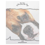 Boxer dog letterhead
