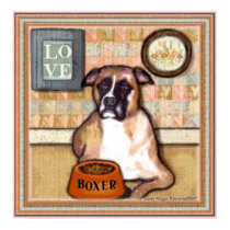 Boxer Dog Love posters by jamiecreates1 Boxer Dog Love posters