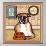 Boxer Dog Love Print