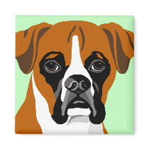 Boxer Dog Magnets magnets