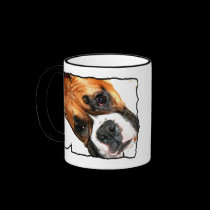 Boxer dog mug mugs