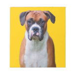 Boxer dog memo note pad