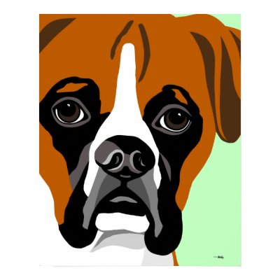 Boxer Dog Posters by waterart