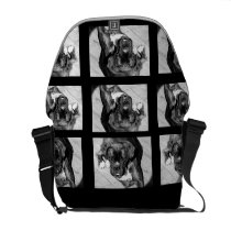Boxer dog Rickshaw Zero Messenger Bag
