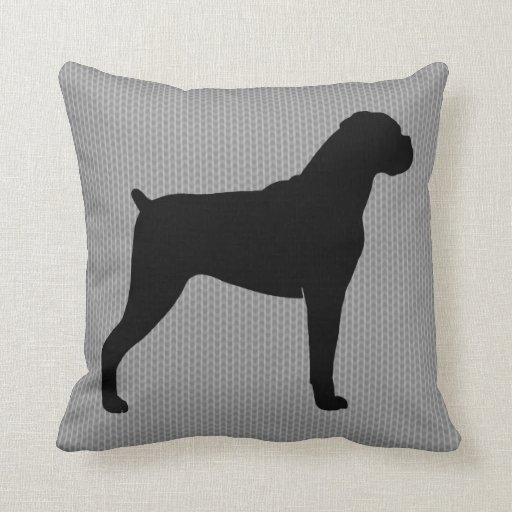 boxer throw pillow