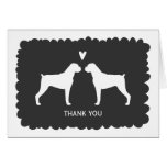 Boxer Dogs Wedding Thank You Cards