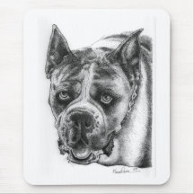Boxer Drawing Mousepads
