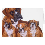 Boxer Family Greeting Card