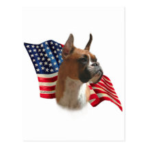 Boxer Flag Post Cards